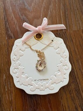 Gold Initial K Necklace with Pastel Gem Wreath
